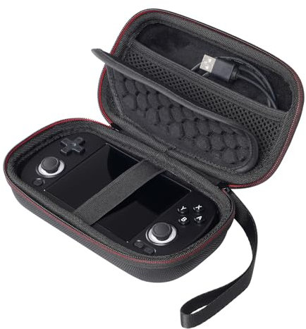 AONKE Hard Travel Case for Anbernic RG40XX H Handheld Game Console, Retro Game Console (Black)