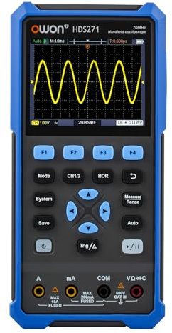 HDS271 OWON multimetro oscilloscopio 70 MHz larghezza di banda oscillografo multimetro digitale 100 KHz sorgenti segnale 3.5 supporto LCD PC