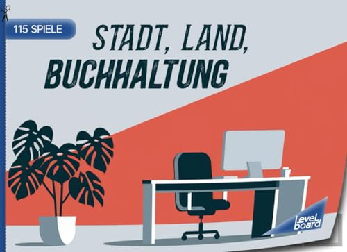 Stadt, Land, Buchhaltung - 115 Spiele: Stadt, Land, Fluss Buchhaltung - Spielblock für Steuerbüro | Geschenkidee Rechnungswesen - Quiz Spiel Steuern