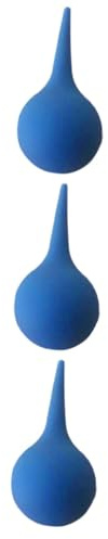 COLLBATH 3 Piezas exprimir limpiador de oídos limpieza de oídos ear cleaner duster cubre polvo de bolso transparente bola de succión del oído reloj soplador bulbo del oído nasal bomba Blue