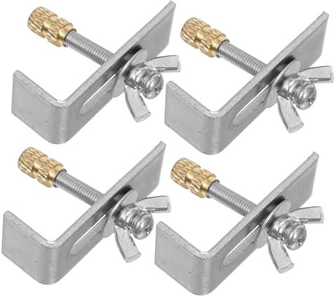 iplusmile 1 Kit Clips Fixation Évier sous Plan Support Évier sous Plan en Cuivre et Fer pour Installation Solide et Adaptable la Cuisine