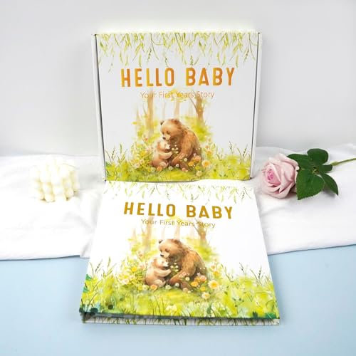 1pcs Babyalbum Mein Erstes Jahr | Baby Fotoalbum Zum Selbstgestalten - Ein Baby Buch Zum Eintragen - Das Babytagebuch & Erinnerungsbuch Für Mädchen & Jungen (B)