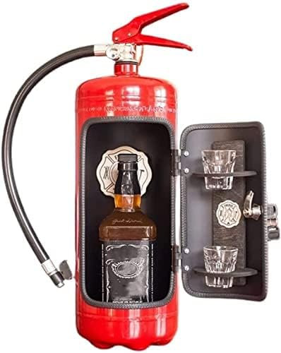 Feuerlöscher-Mini-Bar in Form eines Feuerlöschers – Dekoration in Form eines Feuerlöschers – für Whisky-Feuerwehrleute, handgefertigt