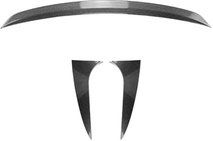 ASFDSG Heckspoiler Für Mercedes Für Benz Für CLA Für Shooting Für Brake X117 2013-2019 Auto Heckspoilerflügel Heckspoilerflügel Heckflügel(Kohlenstoff-Look)