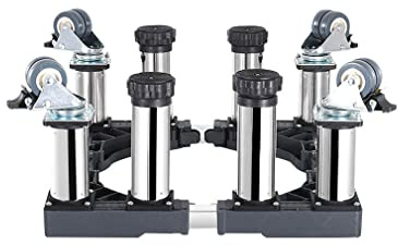 Chariot de meubles réglable avec roulettes – Chariot pour appareils électroménagers mobiles pour déménagement de machines à laver, réfrigérateurs, sèche-linges, lave-vaisselle et conteneurs de plantes