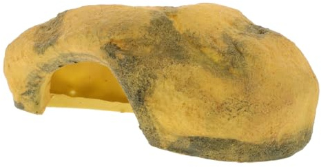 UTHCLO Reptilien Höhle Versteck aus Harz Naturnahe Basking Plattform für Bartagamen Schildkröten und Kriechtiere Natürliches Terrarien Zubehör Leicht zu Reinigen und