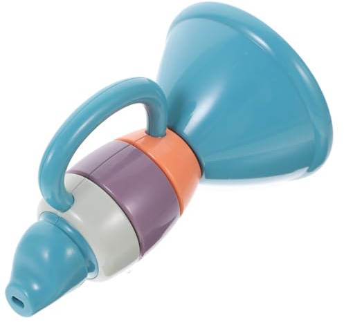 FIXOSHEE Mini Tromba Giocattolo Educativa in Legno Per Bambini Piccoli, Strumento Musicale Compatto e Sicuro Per Sviluppo Creativo e Divertimento a Casa e Scuola