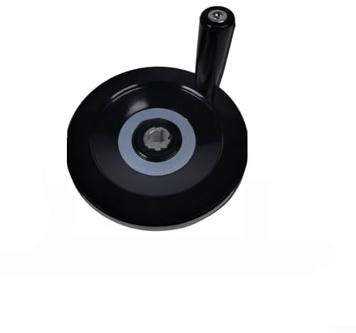 Honseadek Roue manuelle de 15,2 cm avec poignée ondulée pliable et intérieur en aluminium rotatif pour fraiseuses, tours avec meuleuses, disposition A (B)