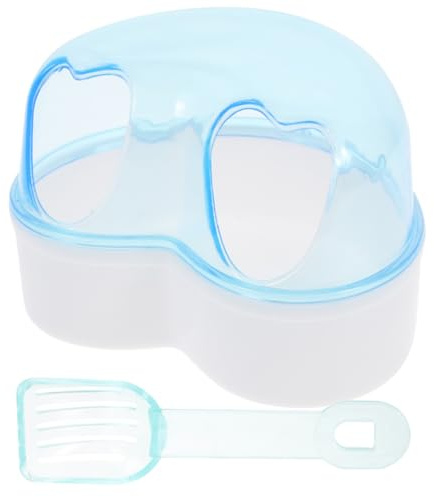 Abaodam Transparente Hamster-badewanne Sandbadewanne für Hamster Meerschweinchen-badewanne Hamsterzubehör Sandkasten Einfach zu Reinigen zum Baden für Hamster und Zufällige Farbe