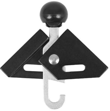 QOXEZY Verstellbarer Aluminium-Zeltstangen-Stützstift für 8 mm Innenzelt- und Planenstangen, 90°-Winkel, rutschfeste Heringe, für langlebiges Camping-Zubehör