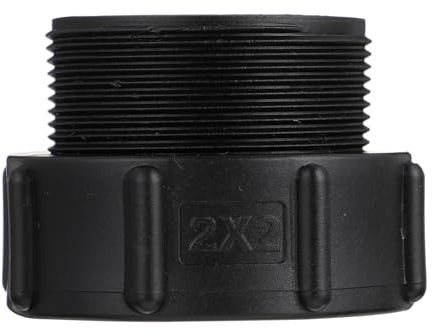 Mipcase 1 Stück IBC Tankadapter 2 Zoll Grob Feingewinde Kunststoff Wasserschlauchadapter für Garten und Industrie