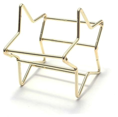 BETOOKY Supporto per Spugna Cosmetica a Forma di Stella 4 Pezzi in Metallo Sacchetto Organizer per Asciugatura e Conservazione Cosmetici