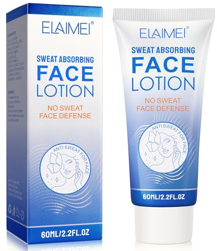 Lotion Visage Antisudorifique, Crème Antitranspirante, Contrôle du Sébum, pour Hommes et Femmes, 60ml