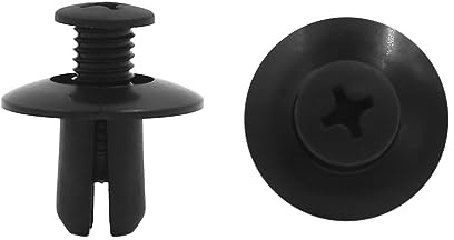 sourcing map Universal Kunststoff Clips Schwarz 100 Stk 8mm Für Auto | Für Autos, Für Türkarten, Dachverkleidungen, Motorabdeckungen, Kofferraumauskleidungen, Radlaufverkleidungen