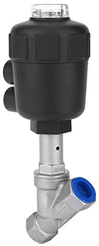 Válvula de asiento inclinado, rosca interior, válvula de asiento inclinado con carcasa de plástico engrosada, válvula de vapor para cerveza y bebidas (1/2 pulgada DN15)
