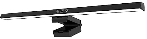 Baoblaze Computer-Monitor-Lampe, Computer-Monitor-Lichtleiste, Bildschirm-Hängelampe, verstellbare dimmbare LED-Schreibtischlampe, Leselampe für Schreibtisch, Schwarz