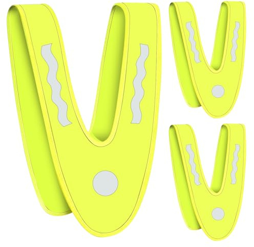 Gilets de Sécurité pour Enfants,Gilet Réfléchissant pour Enfants,Gilet Jaune Enfant,Gilet réfléchissant en Forme de V,Gilet De Sécurité Haute Visibilité,Convient Aux Enfants,pour le cyclisme（3pcs)