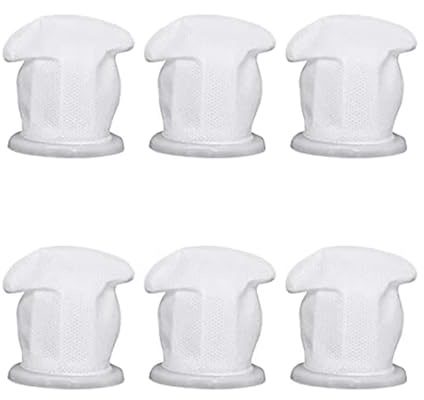 PRIMUZ Filtre de Remplacement for aspirateur à Main sans Fil, 6 pièces, Compatible avec Vorwerk Kobold VC100, Lavable
