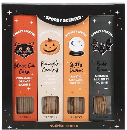 Spooky-Scented Incense Sticks: Spiced Pumpkin Fragrance for Halloween Ambiance, Long-Lasting Aroma Set