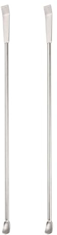 YOKIVE 2 Pcs Espátula De Laboratorio, Acero Inoxidable 304 Para Muestreo, Mezcla Y Medición, Ideal Para Laboratorio (180mm/7 Pulgadas)