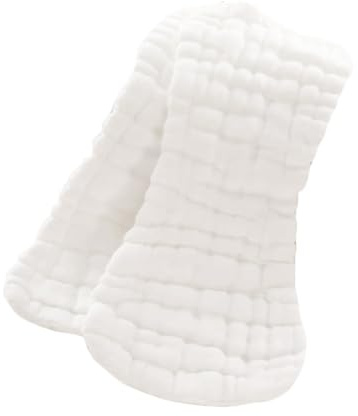 Beatifufu Reine Baumwolle Babywindeln 5 Stück L 46x17cm Saugfähige Stoffwindeln Wiederverwendbar Neugeborene 0-2 Wickelunterlage