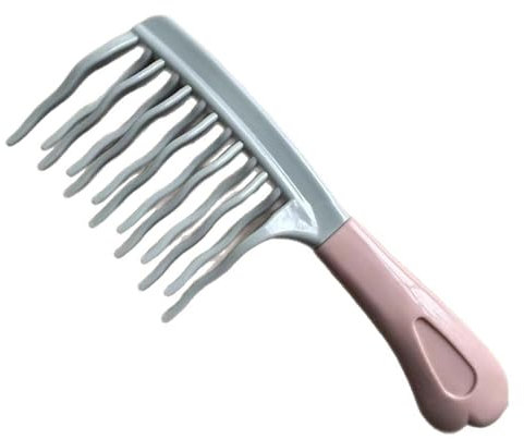 Wide Tooth Comb | Curling Comb | Professional Combs | Double-Row Wavy Combs with Wide Teeth - Anti-Pulling Effect for Curly, Wavy and Long Hair, Hairdressing Styling Tool