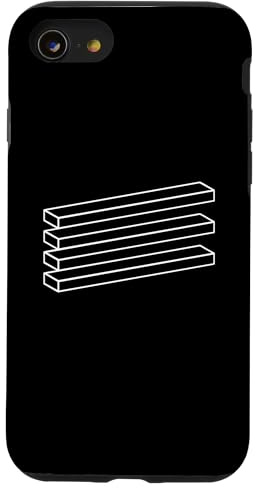 Planches de Bois minimalistes d'optique et d'illusion Charpentier Coque pour iPhone SE (2020) / 7/8