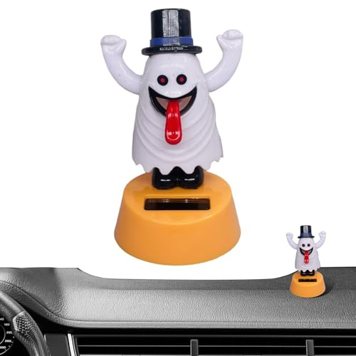 Huehkir Figurines Danseuses Solaires, Jouet Dansant Oscillant pour Voiture, Accessoires Cartoon Animés Halloween pour Tableau de Bord Maison Salon Voiture