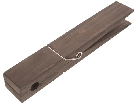 VALICLUD Giant Wooden Jumbo Clothespin Towel Rack Bathroom Hanging Decoration Large Wood Clips for Towel Holder