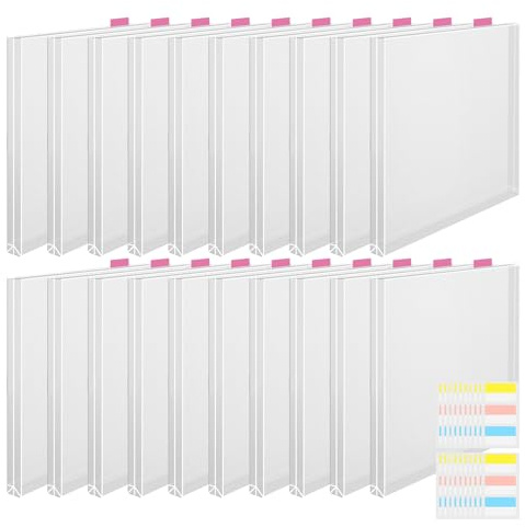 Förvaringsbox för scrapbook-papper 30 x 30 cm – kreativ organisatör pysseltillbehör, klara förvaringsfodral med flikar | förvaringslösning för pysselrum, scrapbooking-material, hantverk