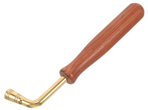 Homoyoyo Dulcimer Stimmwerkzeug aus Metall und Holz L förmiger Klavierschlüssel für Hackbrett mit Komfortablem Griff Professionelles Stimmgerät für Dulcimer Guzheng Zither und Klavier