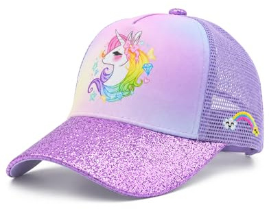 Hatwell Kinder Einhorn Trucker Caps für Mädchen, Alter 2-8