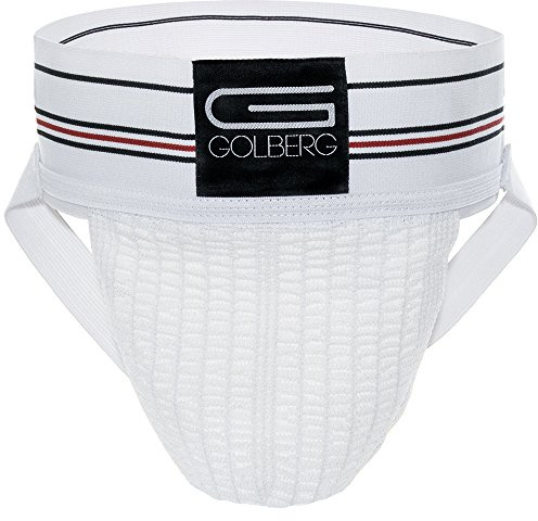 GOLBERG Mens Athletic Supporter 2 Pack, White, S