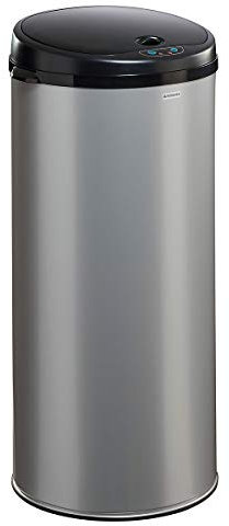 Poubelle à ouverture automatique Sensitive - 45l - gris métal - RAL 9006