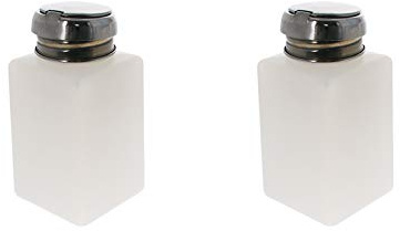 Utoolmart 200 ml Alkohol-Flüssigkeitspender, Pumpspender mit Dichtungsring, für Nagellackentferner, Lippen-Augen-Make-up-Entferner, Pumpspender, leere Flasche mit Pumpkopf