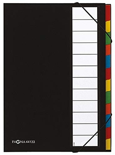 PAGNA Ordnungsmappe Deskorganizer 44133-04 DIN A4 12Fächer schwarz