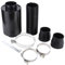Kit d'admission d'air froid universel pour voiture, kit d'induction de filtre à air en fibre de carbone de 3 pouces avec filtre et tube d'admission enduit de poudre pour la plupart des voitures