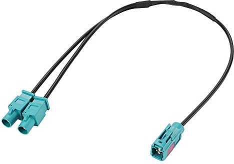 Anina Antenna Adapter for VW Audi Skoda Seat Aftermarket Radio Stereo Aerial Adaptor Cable Y-Antenna Adaptor Fakra (Z) Socket Double Fakra Plug Cable for MFD2 MFD3 RNS300 RNS310
