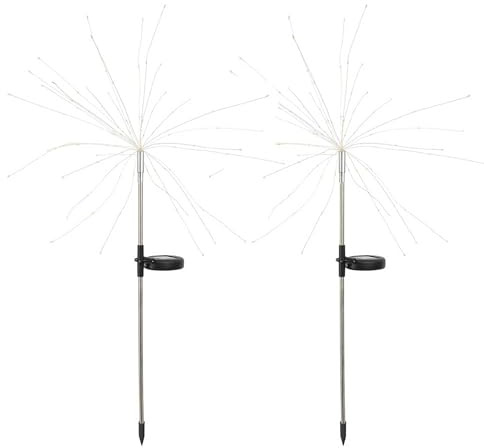 2 fari solari da piantare H97cm 2x FIREWORKS SPIKE