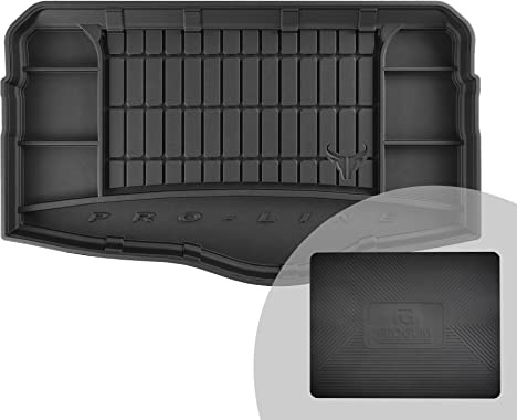 FROGUM ProLine 3D Gummimatte Exklusive Auto Kofferraummatte Kofferraumwanne für Volkswagen T-Cross ab 2018 | Bequemer Organiser | Die höchsten Kanten