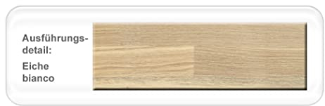 expendio Wangentisch Kosta XL Ausziehtisch Esstisch Variantenauswahl Massivholztisch Esszimmertisch Wohnzimmertisch, Holzart:Eiche Bianco geölt, Größe:120 x 90 cm