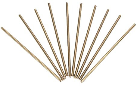 KEEBI 10 Stück 100 mm Langer 3 mm Messing-Schweißdraht, DIY-Hardware-Herstellung, einfach zu reparieren und herzustellen, vielseitig und praktisch