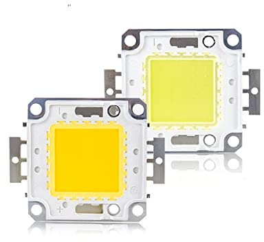 2Pcs 10W 20W 30W 50W 100W DC 12V 36V COB LED Chip Lamp Bulb Chips for Spotlight Floodlight Garden Square Integrated Light LED Beads,White,30W 30-36V