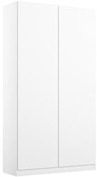 Rauch Möbel NIDDA, Kleiderschrank, Farbe Weiß, Breite 91 cm | Schrank, Kinderkleiderschrank, 2-türig, Push-to-open, für Schlafzimmer, Babyzimmer, Garderobe