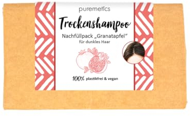 puremetics NACHFÜLLPACK: Trockenshampoo 'Granatapfel' | Dryshampoo zum Streuen | Trocken Shampoo ohne Plastik und Aerosole