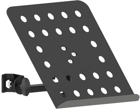 NiuNyuNeu Clamp On Sheet Music Stand Tray Sheet Music Holder for Stage, Live Streaming, Recording