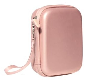 Aisnyho Camera Hard Case Compatible with Fujifilm Instax Mini EVO Link Link2 Liplay Instant Camera,Carrying Protective Case EVA Storage Cover Bag (Blush Gold)