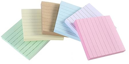 Lurrose Kleiner Notizblock 6 Stück Liniertes Papier Kleiner Taschennotizblock Tragbar Für Schule Büro Lernkarten