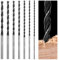 NVGFTG Set di 7 punte per legno, lunghe 300 mm, 4/5/6/7/8/10/12 mm, punte lunghe per legno, plastica e PVC