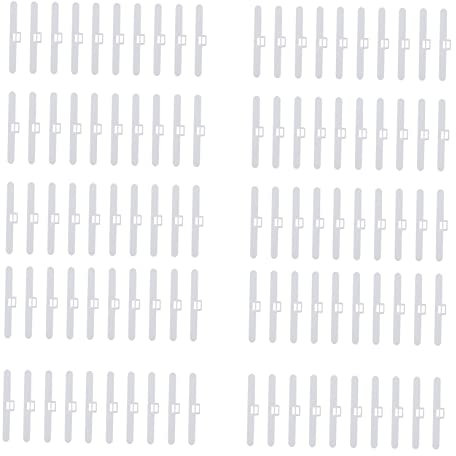 Cabilock 100Stücke Vorhang Zubehör Vertikale Blind Reparatur Clips Weiß Plastikvorhangzubehör für Effektive Reparatur von Lamellen für Innenmontage und Fensterdekoration